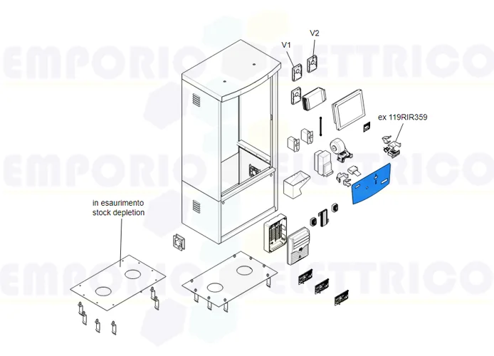 came spare part screen-printed front panel psc7001 119rig318