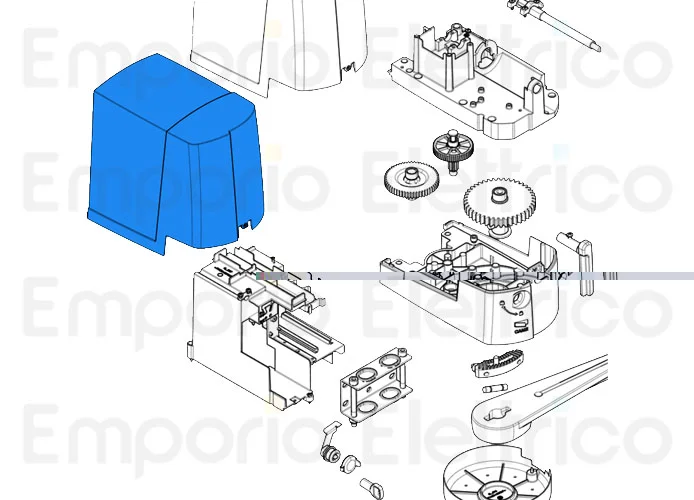 came spare part gearmotor cover opb001 88001-0074